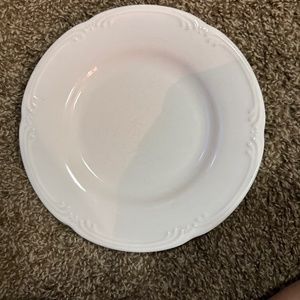 Pfaltzgraff white Filgree Embossed Salad Plate